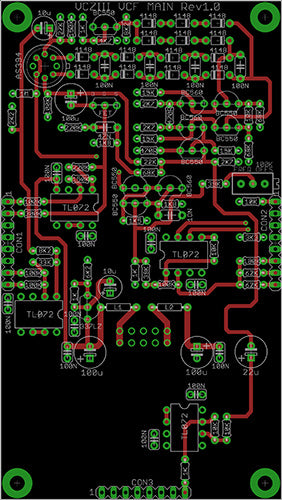 VCZIII VCF THT PCB